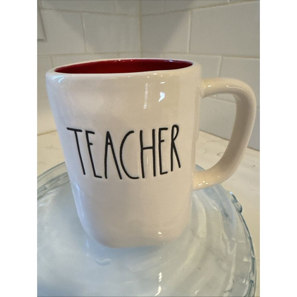Rae Dunn TEACHER Artisan Collection Coffee Mug by Magenta Ivory